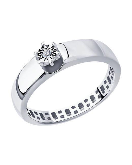 Diamant Кольцо помолвочное из белого золота р. 52-210-01419-1 бриллиант