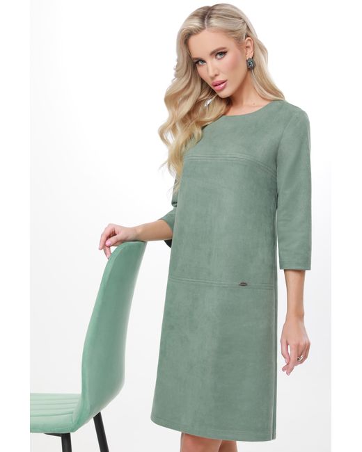 DSTrend Платье Модные веяния зеленое 54 RU