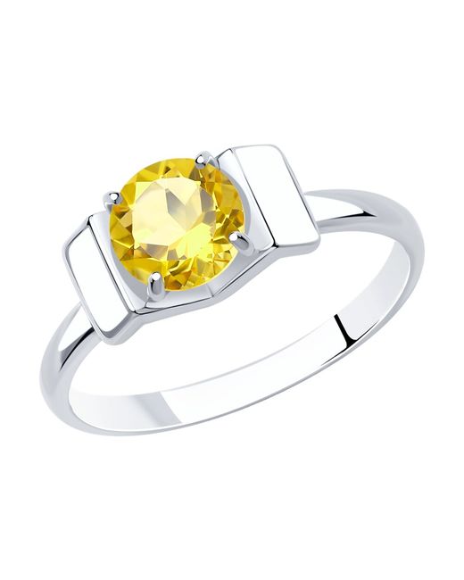 Diamant Кольцо из серебра р. 94-310-00774-3 цитрин