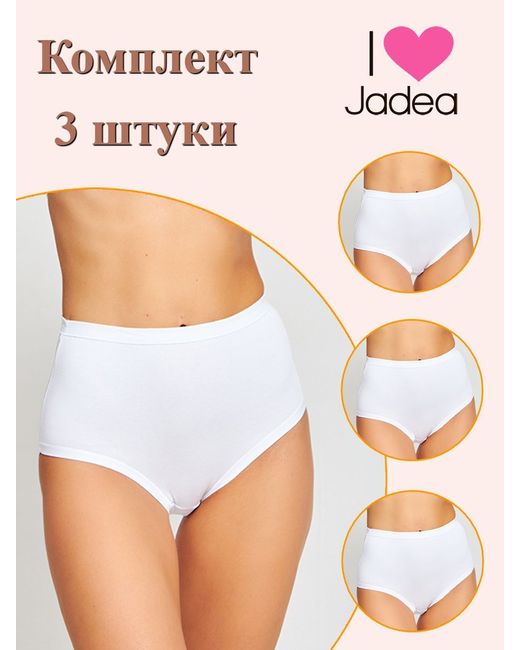 Jadea Комплект трусов женских J787 3 белых шт.