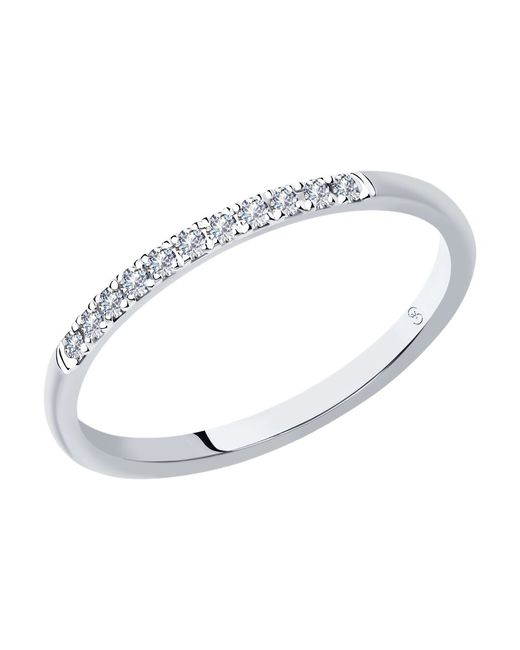 SOKOLOV Diamonds Кольцо обручальное из белого золота р. бриллиант