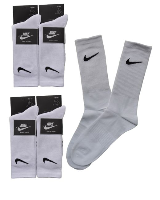 Nike Комплект носков унисекс NI-ND-25-5 белых 5 пар