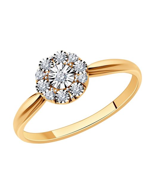Diamant Кольцо из золота с бриллиантом р. 51-210-01315-1