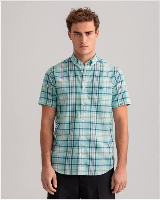 Gant Рубашка 3020371 зеленая