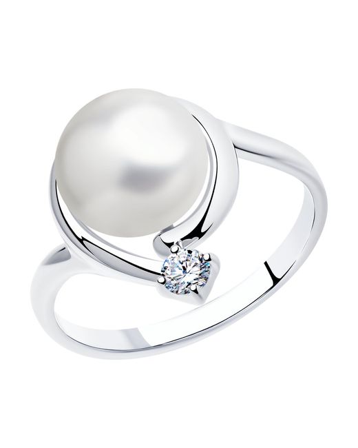 Diamant Кольцо из серебра 94-310-01111-1 фианит/жемчуг культивированный