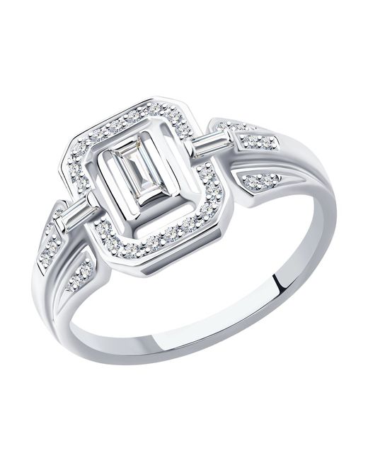 SOKOLOV Diamonds Кольцо из белого золота с бриллиантом р.