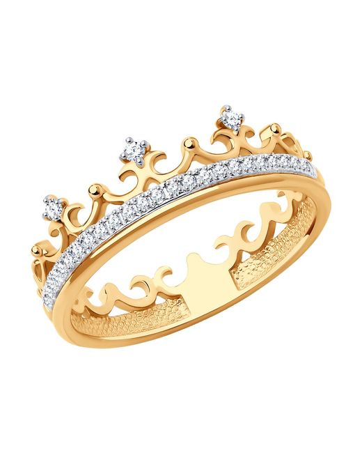 SOKOLOV Diamonds Кольцо из красного золота р. 1011448 бриллиант