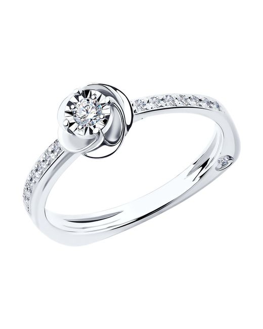 SOKOLOV Diamonds Кольцо из белого золота р. бриллиант