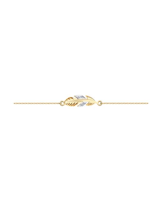 SOKOLOV Diamonds Браслет из красного золота р. бриллиант