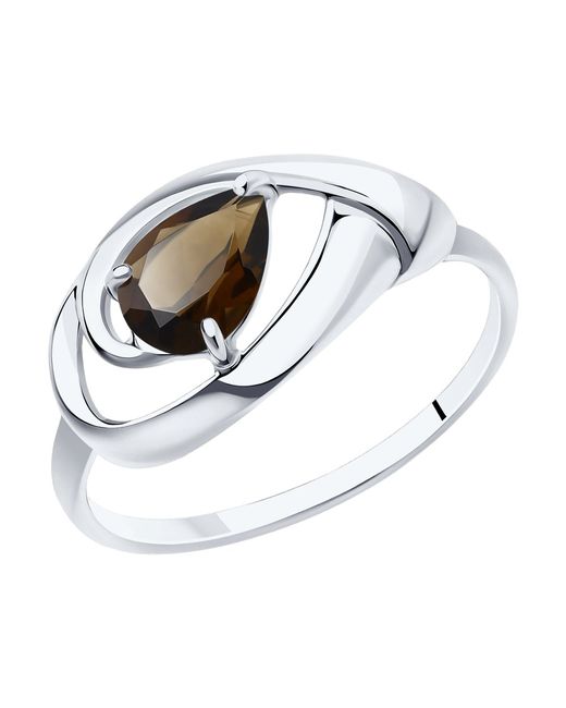 Diamant Кольцо из серебра р. 94-310-00594-4 раухтопаз