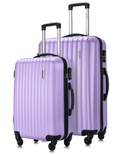 L'Case Комплект чемоданов унисекс Krabi лиловый