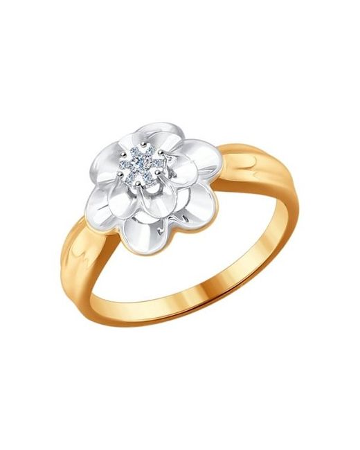 SOKOLOV Diamonds Кольцо из комбинированного золота р. бриллиант