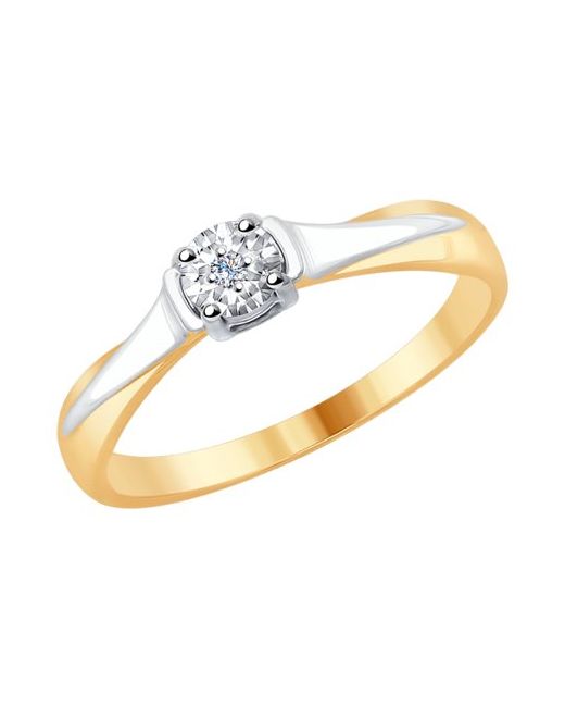 SOKOLOV Diamonds Кольцо помолвочное из золота с бриллиантом р. 1011689