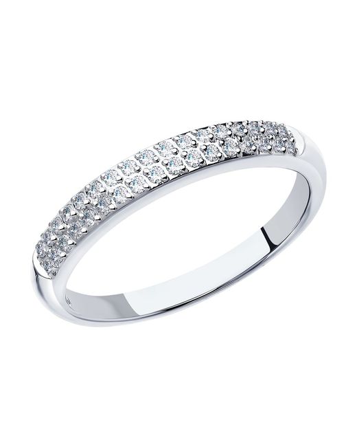 SOKOLOV Diamonds Кольцо из белого золота р. 19 1010130 бриллиант