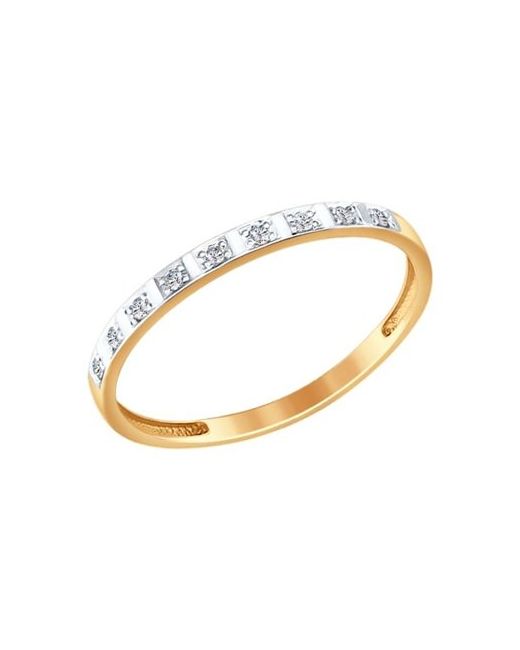 SOKOLOV Diamonds Кольцо из желтого золота р. 1011552 бриллиант