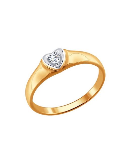 SOKOLOV Diamonds Кольцо помолвочное из красного золота р. 1110141 бриллиант