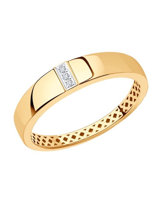 Diamant Кольцо из красного золота р. 51-210-01535-1 бриллиант
