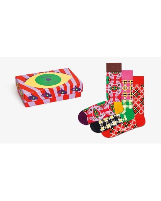 Happy Socks Подарочный набор носков мужских разноцветных 41-46