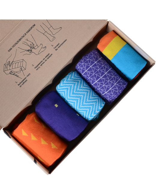 Нева-Сокс Подарочный набор носков мужских разноцветных 29