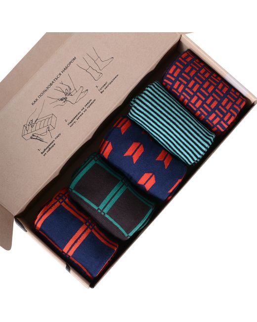 Нева-Сокс Подарочный набор носков мужских разноцветных