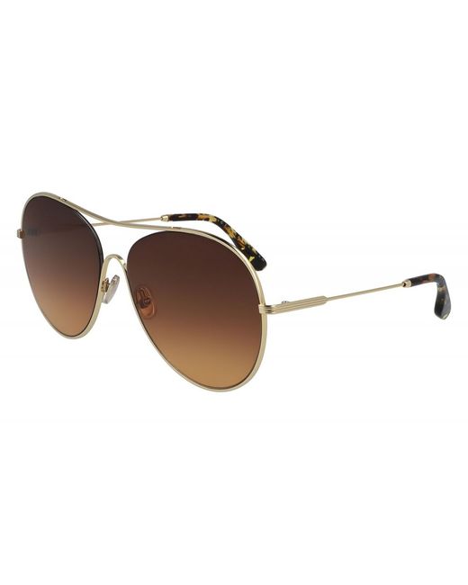 Victoria Beckham Солнцезащитные очки VB131S GOLD/BROWN ORANGE 2422676315708