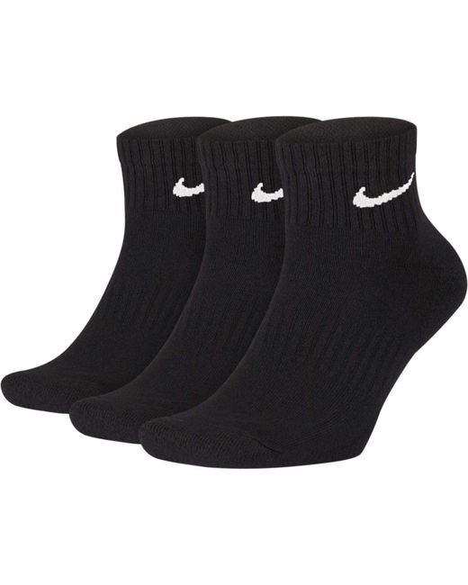 Nike Комплект носков мужских Everyday Cushion Ankle Socks черных