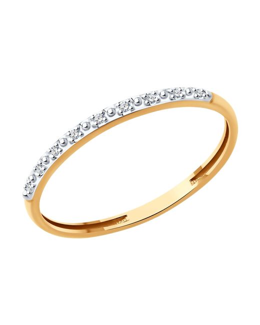 Diamant Кольцо из красного золота р. бриллиант