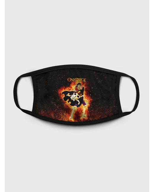 Burnettie Многоразовая маска унисекс Огненный Луффи С Флагом Пиратов Соломенной Шляпы