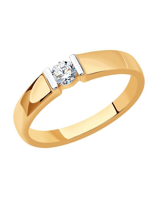 SOKOLOV Diamonds Кольцо помолвочное из красного золота с бриллиантом р.