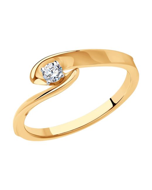 SOKOLOV Diamonds Кольцо помолвочное из красного золота с бриллиантом р.