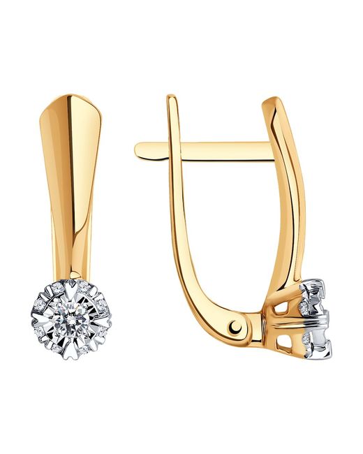 SOKOLOV Diamonds Серьги из красного золота бриллиант