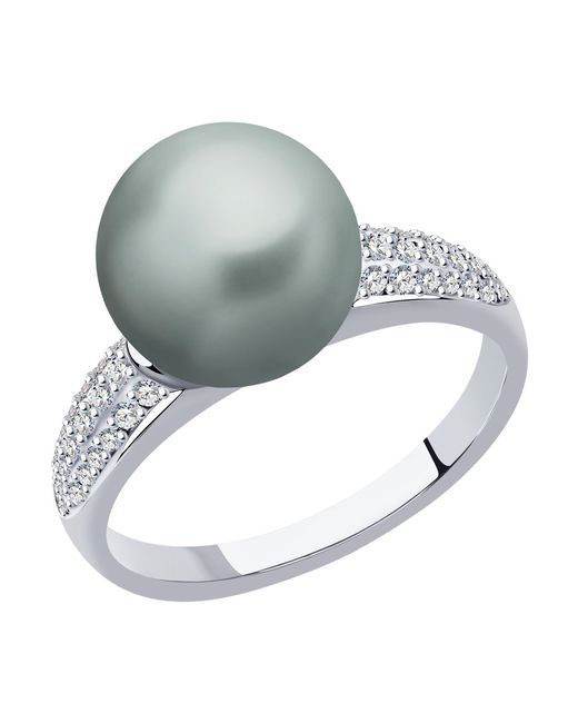 SOKOLOV Diamonds Кольцо из белого золота бриллиант/жемчуг культивированный