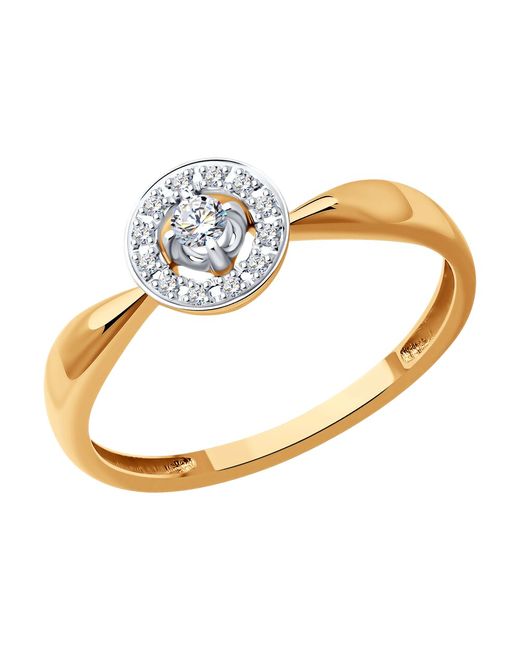 SOKOLOV Diamonds Кольцо из красного золота с бриллиантом р.