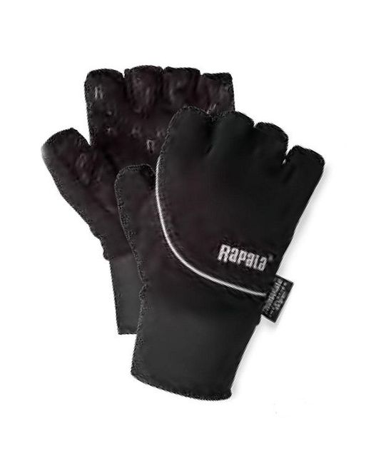 Rapala Перчатки Stretch Gloves Half Finger RSGHF черные