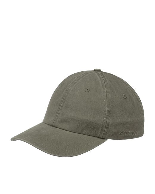 Stetson Бейсболка унисекс 7711101 BASEBALL CAP COTTON оливковая one