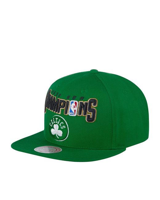 Mitchell&Ness Бейсболка унисекс MITCHELL NESS HHSS4225-BCEYYPPPGREN Boston Celtics NBA зеленая