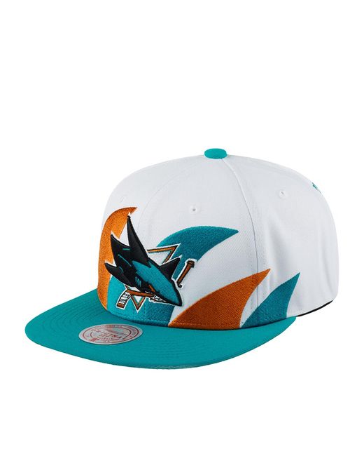 Mitchell&Ness Бейсболка унисекс MITCHELL NESS 6HSSSH22088-SJSWHIT San Jose Sharks NHL бирюзовая