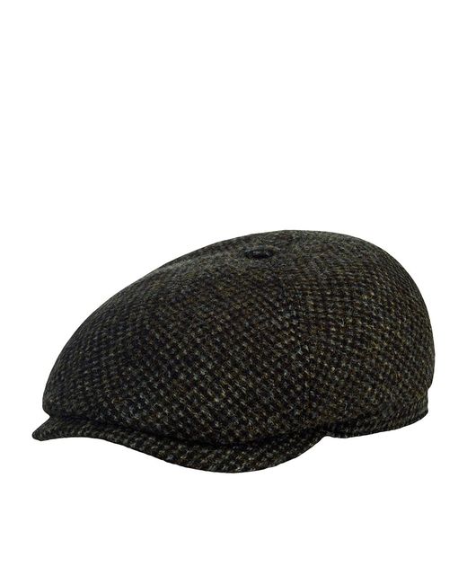 Stetson Кепка шестиклинка унисекс 6640902 6-PANEL CAP HARRIS TWEED оливковая/черная р.