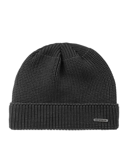 Stetson Шапка бини унисекс 8599345 BEANIE MERINO темно-