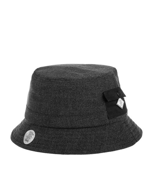 Djinns Панама унисекс Bucket Hat WoolMelange черная р.