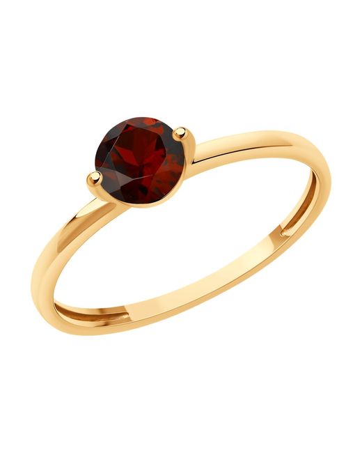 Diamant Кольцо из красного золота р. гранат