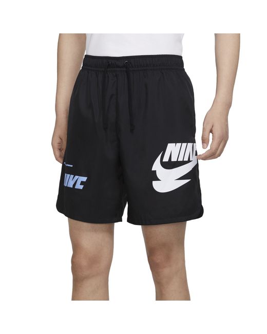Nike Повседневные шорты NSW SPE WVN SHORT MFTA черные