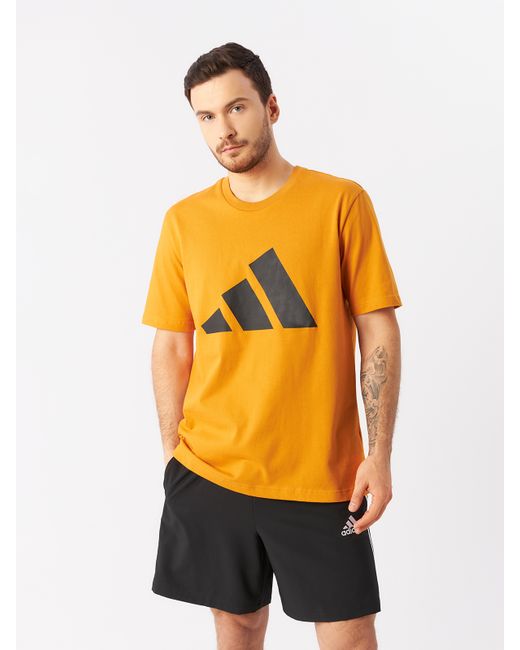 Adidas Футболка оранжевая