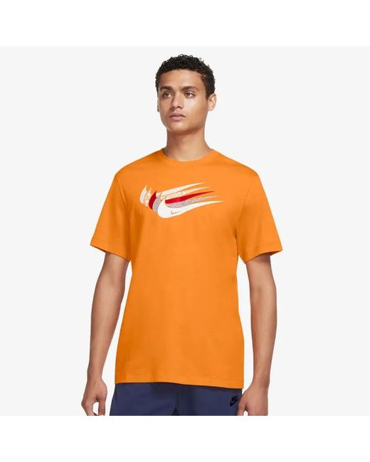 Nike Футболка оранжевая