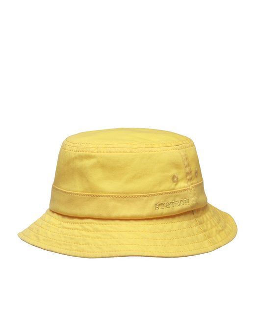 Stetson Панама унисекс 1811110 BUCKET COTTON TWILL желтая р