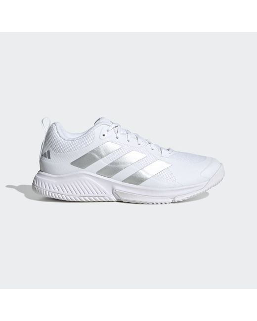 Adidas Спортивные кроссовки бело-металлик 55 US