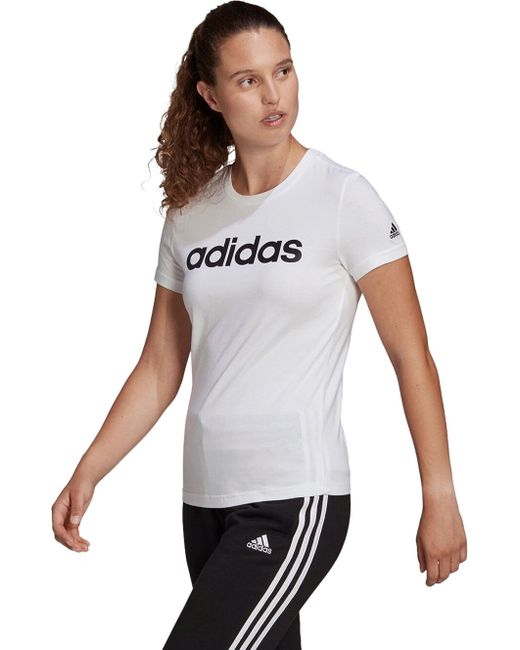 Adidas Футболка для размер M бело-чёрная-001A