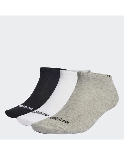 Adidas Набор носков для из 3х пар размер серо-бело-черные-83F7
