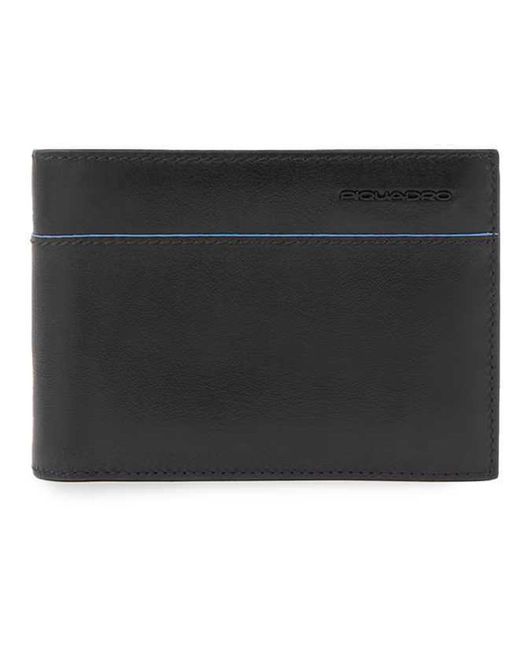 Piquadro Портмоне wallet with coin pocket credit card черное