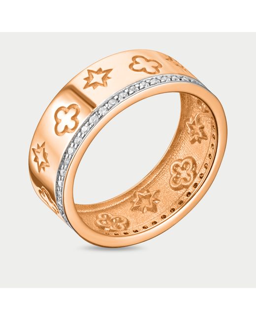 Corona Кольцо из розового золота р. фианит
